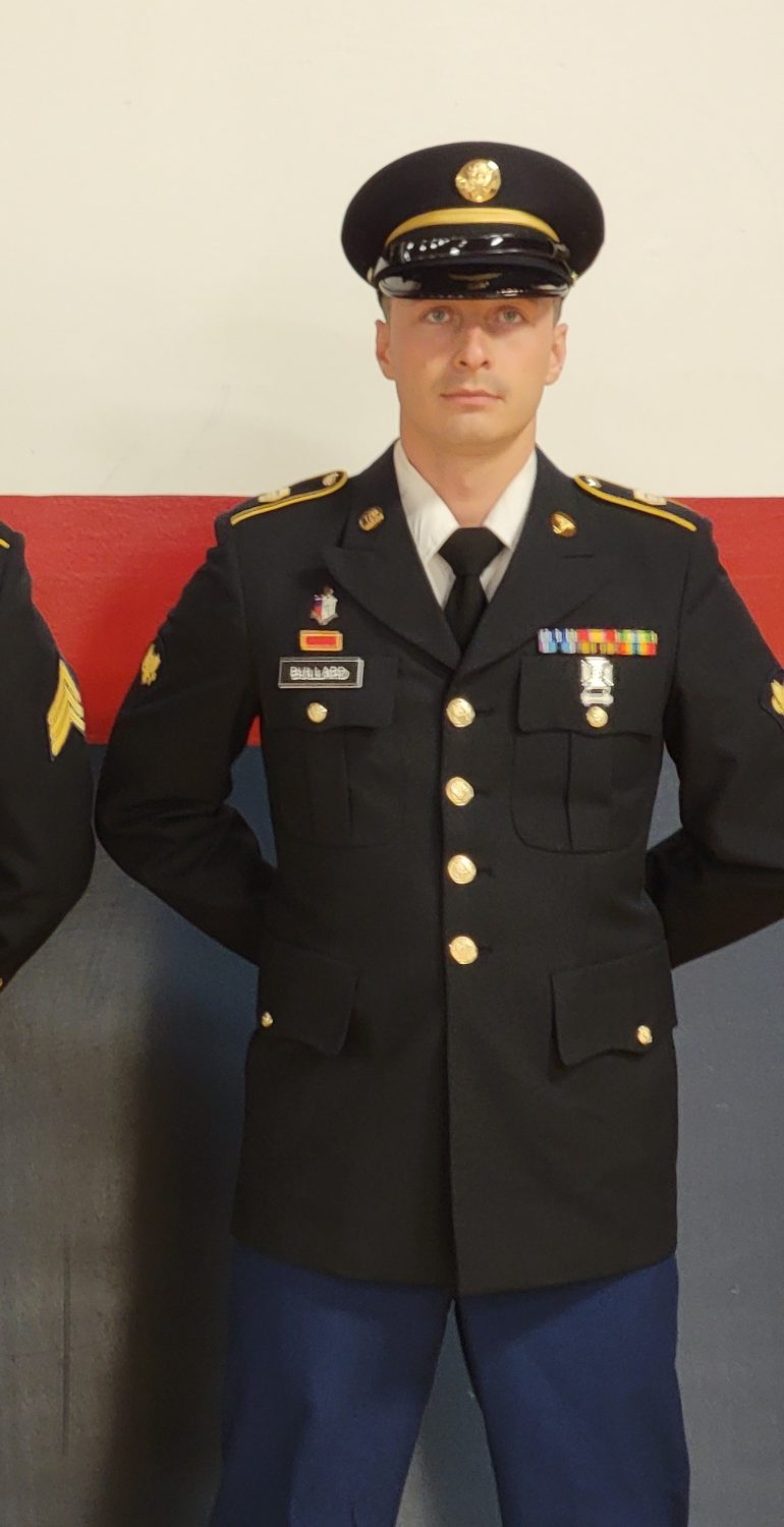 Caleb Bullard in U.S. Army dress uniform
